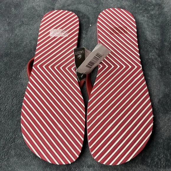 Lacoste Men's Nosara Flip Flop Red - Picture 14 of 14